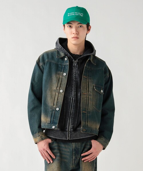 BEAMS HEART（ビームスハート）の「ブラスト デニム ジャケット（デニムジャケット・メンズ・ブラック/インディゴブルー・SMALL/MEDIUM/LARGE）」の8枚目の写真