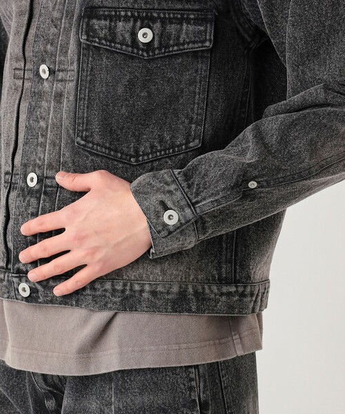 BEAMS HEART（ビームスハート）の「ブラスト デニム ジャケット（デニムジャケット・メンズ・ブラック/インディゴブルー・SMALL/MEDIUM/LARGE）」の15枚目の写真