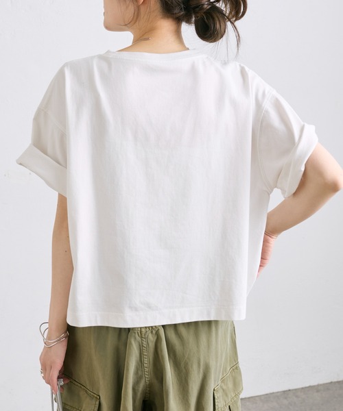 PUAL CE CIN(ピュアルセシン)の「【WEB限定】リバースロゴTシャツ(Tシャツ/カットソー・レディース・ブラック/ベージュ/オフホワイト・FREE)」の19枚目の写真