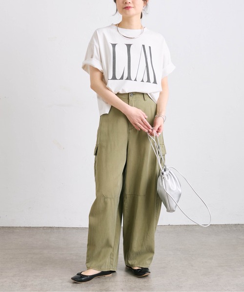 PUAL CE CIN(ピュアルセシン)の「【WEB限定】リバースロゴTシャツ(Tシャツ/カットソー・レディース・ブラック/ベージュ/オフホワイト・FREE)」の20枚目の写真