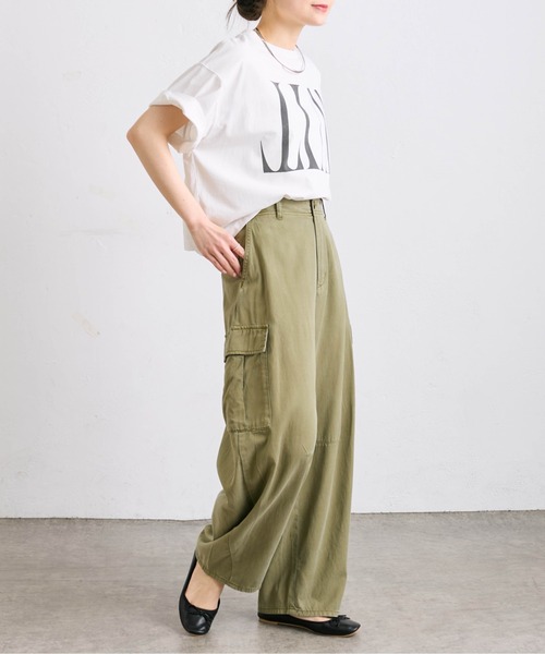 PUAL CE CIN(ピュアルセシン)の「【WEB限定】リバースロゴTシャツ(Tシャツ/カットソー・レディース・ブラック/ベージュ/オフホワイト・FREE)」の11枚目の写真