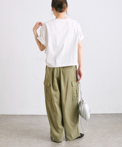 PUAL CE CIN(ピュアルセシン)の「【WEB限定】リバースロゴTシャツ(Tシャツ/カットソー・レディース・ブラック/ベージュ/オフホワイト・FREE)」の12枚目の写真