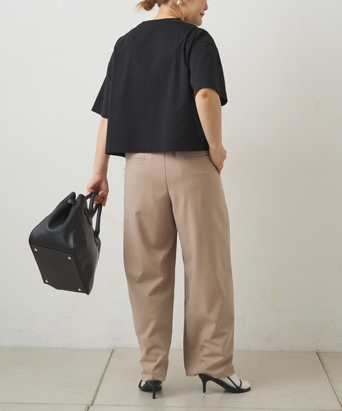 PUAL CE CIN(ピュアルセシン)の「【WEB限定】リバースロゴTシャツ(Tシャツ/カットソー・レディース・ブラック/ベージュ/オフホワイト・FREE)」の21枚目の写真