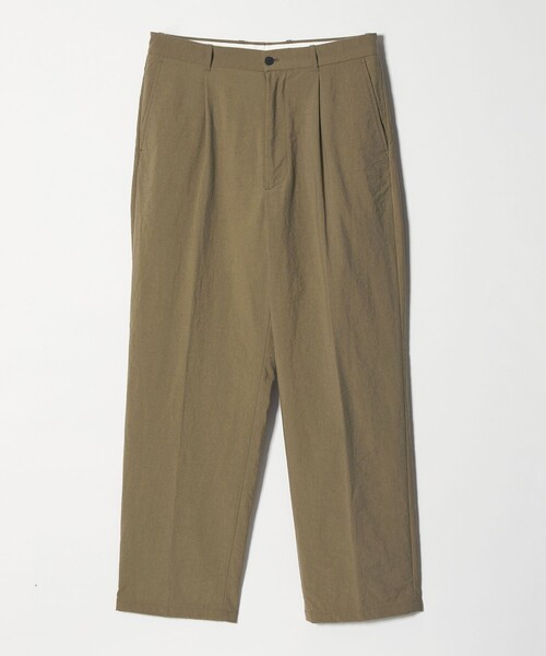 Steven Alan＞ ナイロン オックス アウト ワンプリーツ スラックス