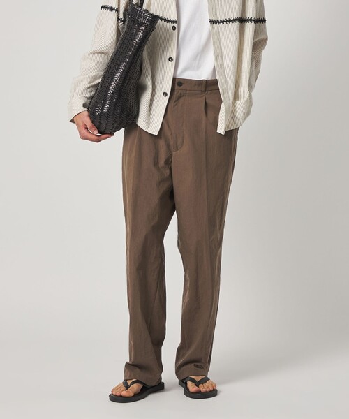 Steven Alan＞ ナイロン オックス アウト ワンプリーツ スラックス