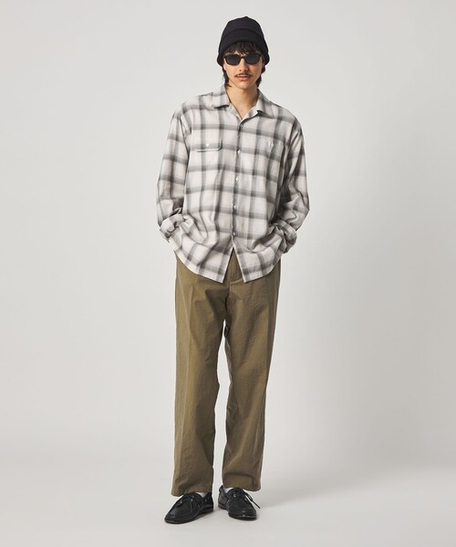 【試着のみ】Steven Alanナイロンオックスアウトワンプリーツスラックス Steven Alan＞ ナイロン オックス アウト ワンプリーツ スラックス