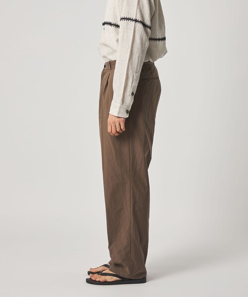 BEIGEXL ブラッシュドコットン インワンプリーツ スラックス ＜Steven