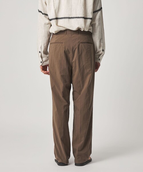 春夏◎極美品★スティーブンアラン　ワンプリーツスラックス　オフホワイト　L STEVEN ALAN（スティーブンアラン） スラックス TCL オックスフォード
