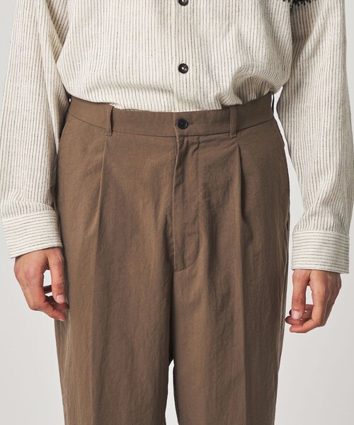Steven Alan＞ ナイロン オックス アウト ワンプリーツ スラックス