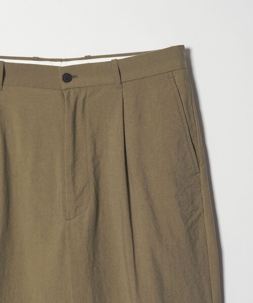Steven Alan> ナイロン オックス アウト ワンプリーツ スラックス Steven Alan> ナイロン オックス アウト ワンプリーツ スラックス