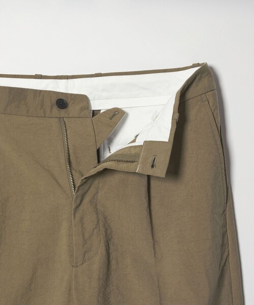 Steven Alan＞ ナイロン オックス アウト ワンプリーツ スラックス