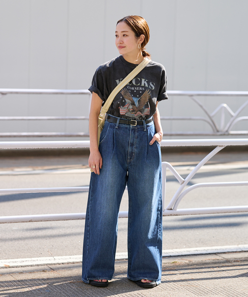 追加》2タックワイドデニムパンツ（デニムパンツ）｜JOURNAL STANDARD