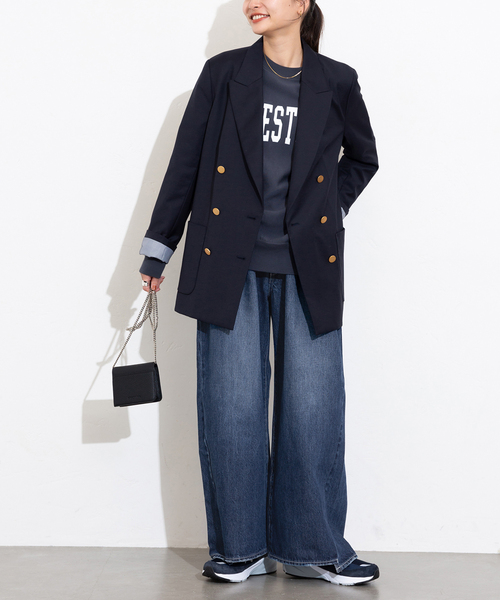 JOURNAL STANDARD（ジャーナルスタンダード）の「《追加》2タックワイドデニムパンツ（デニムパンツ・レディース・サックスブルー/ブルー系その他・36/38）」の9枚目の写真