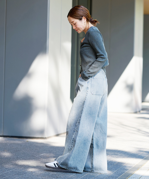 JOURNAL STANDARD（ジャーナルスタンダード）の「《追加》2タックワイドデニムパンツ（デニムパンツ・レディース・サックスブルー/ブルー系その他・36/38）」の19枚目の写真