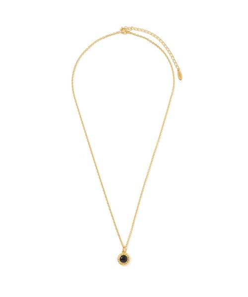 CRIMIE（クライミー）の「STONE SILVER NECKLACE 24KPD（ネックレス・メンズ・ブルー/ブラック・ONE SIZE）」の3枚目の写真