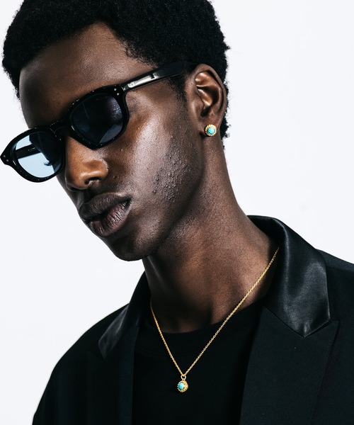 CRIMIE（クライミー）の「STONE SILVER NECKLACE 24KPD（ネックレス・メンズ・ブルー/ブラック・ONE SIZE）」の13枚目の写真