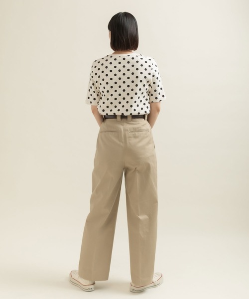 CHILD WOMAN(チャイルドウーマン)の「フライスドットプリント 5分袖プルオーバー(Tシャツ/カットソー・レディース・アイボリー/ブラック・FREE)」の22枚目の写真