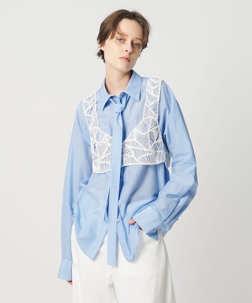 AEWEN MATOPH＞レースエンブロイダリービスチェ（その他トップス