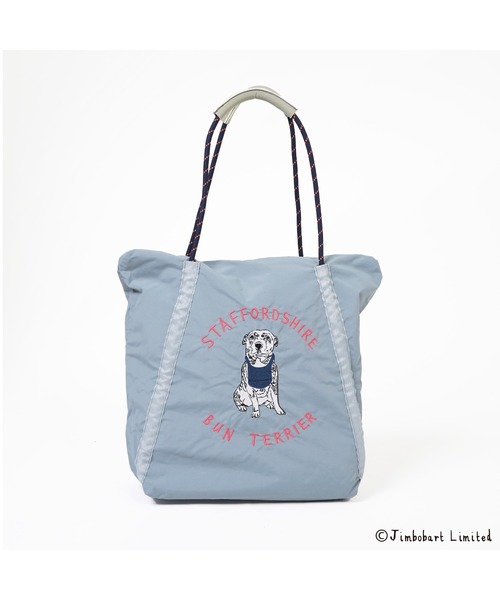 Jimbobart(ジムボバート)の「ジムボバートロープ刺繍トート(199-61702)JELLY BEANS(ジェリービーンズ)(トートバッグ・レディース・ブルー/ブルーグレー/ブラック・FREE)」の2枚目の写真