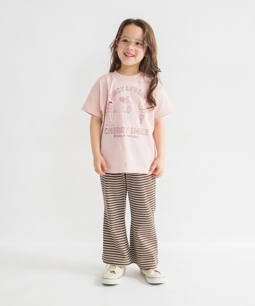 DRC branshes(ディーアールシーブランシェス)の「【DRC/WEB限定】ガールズアソートグラフィック半袖Tシャツ(Tシャツ/カットソー・キッズ・イエロー/ラベンダー/その他1/その他2/ピンク/グリーン/ブラック/サックスブルー/ブルーグレー/アイボリー/チャコールグレー/オフホワイト・140/110/160/130/100/120/150)」の15枚目の写真