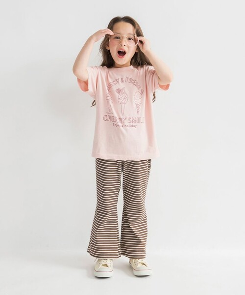 DRC branshes(ディーアールシーブランシェス)の「【DRC/WEB限定】ガールズアソートグラフィック半袖Tシャツ(Tシャツ/カットソー・キッズ・イエロー/ラベンダー/その他1/その他2/ピンク/グリーン/ブラック/サックスブルー/ブルーグレー/アイボリー/チャコールグレー/オフホワイト・140/110/160/130/100/120/150)」の14枚目の写真