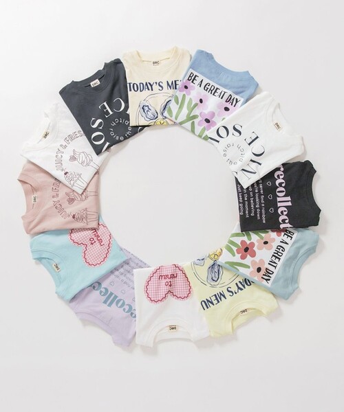 DRC branshes(ディーアールシーブランシェス)の「【DRC/WEB限定】ガールズアソートグラフィック半袖Tシャツ(Tシャツ/カットソー・キッズ・イエロー/ラベンダー/その他1/その他2/ピンク/グリーン/ブラック/サックスブルー/ブルーグレー/アイボリー/チャコールグレー/オフホワイト・140/110/160/130/100/120/150)」の20枚目の写真