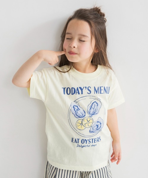 DRC branshes(ディーアールシーブランシェス)の「【DRC/WEB限定】ガールズアソートグラフィック半袖Tシャツ(Tシャツ/カットソー・キッズ・イエロー/ラベンダー/その他1/その他2/ピンク/グリーン/ブラック/サックスブルー/ブルーグレー/アイボリー/チャコールグレー/オフホワイト・140/110/160/130/100/120/150)」の9枚目の写真