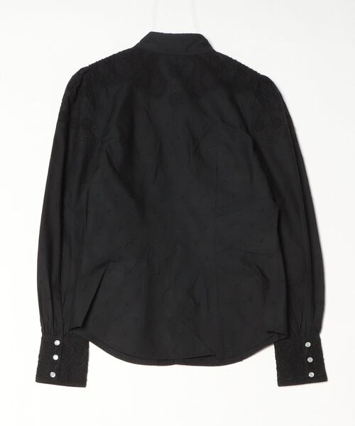 RRL（ダブル アール エル）の「エンブロイダリー コットン ビブフロント ブラウス（シャツ/ブラウス・レディース・ブラック系1・2/1）」の5枚目の写真