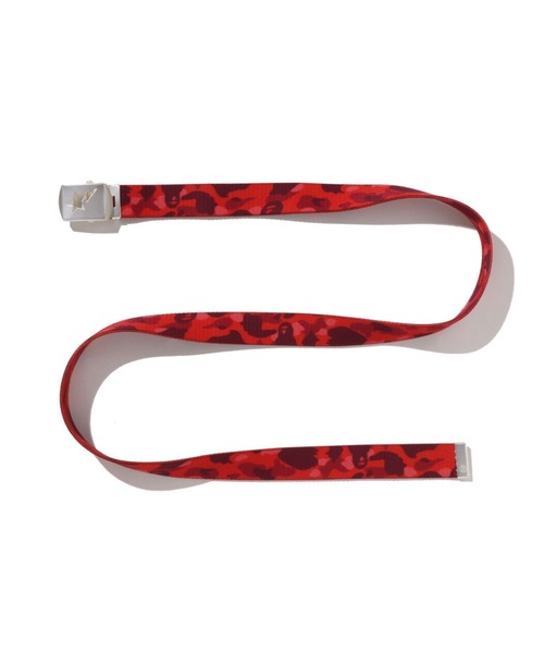 A BATHING APE（アベイシングエイプ）の「COLOR CAMO STA GI BELT（ベルト・メンズ・レッド/ネイビー/パープル・FREE）」の6枚目の写真