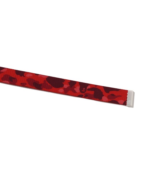 A BATHING APE（アベイシングエイプ）の「COLOR CAMO STA GI BELT（ベルト・メンズ・レッド/ネイビー/パープル・FREE）」の9枚目の写真
