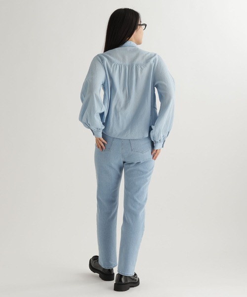 studio CLIP（スタディオクリップ）の「【daily CLIP】段々フリルシャツ（シャツ/ブラウス・レディース・ネイビー/ホワイト/ライトブルー・FREE）」の22枚目の写真