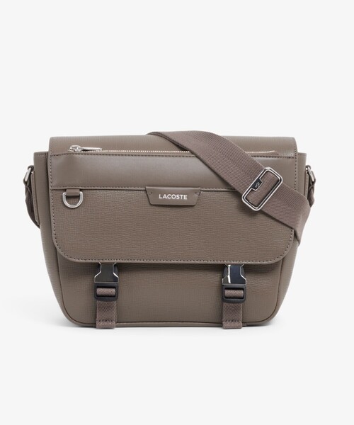 LACOSTE(ラコステ)の「オシアン レザーフラップ ショルダーバッグ(ショルダーバッグ・メンズ・グレー/ブラック・FREE)」の10枚目の写真