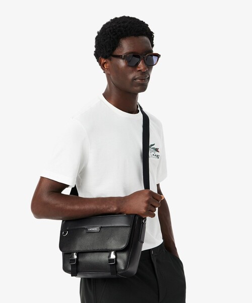 LACOSTE(ラコステ)の「オシアン レザーフラップ ショルダーバッグ(ショルダーバッグ・メンズ・グレー/ブラック・FREE)」の15枚目の写真