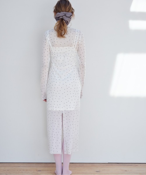 etre loin(エトルワン)の「Tulle print dress & bra(ドレス・レディース・アイボリー/ブラック/ホワイト・M)」の22枚目の写真
