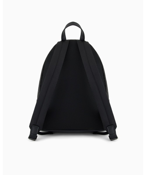 EMPORIO ARMANI（エンポリオアルマーニ）の「【エンポリオ アルマーニ】バックパック ジャカード オールオーバーレタリング（バックパック/リュック・メンズ・ブラック系・FREE）」の4枚目の写真