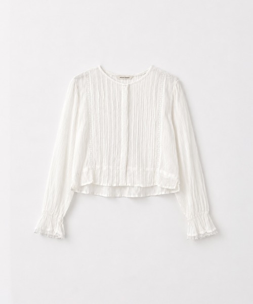 CANAL JEAN(キャナルジーン)の「ARCHIVE STANCE ピンタックブラウス(シャツ/ブラウス・レディース・オフホワイト/ブラック・X-SMALL)」の2枚目の写真
