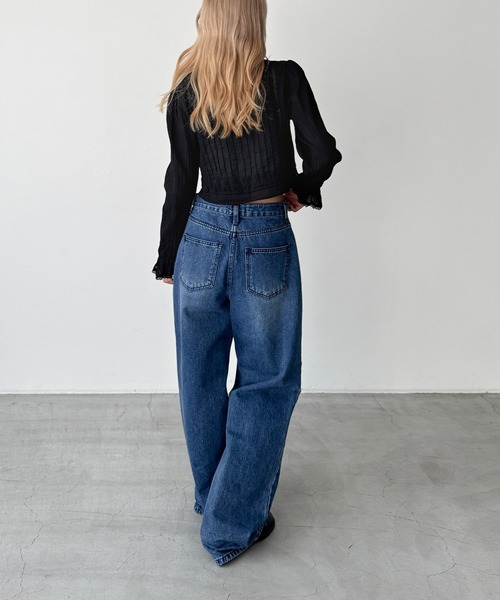 CANAL JEAN(キャナルジーン)の「ARCHIVE STANCE ピンタックブラウス(シャツ/ブラウス・レディース・オフホワイト/ブラック・X-SMALL)」の5枚目の写真