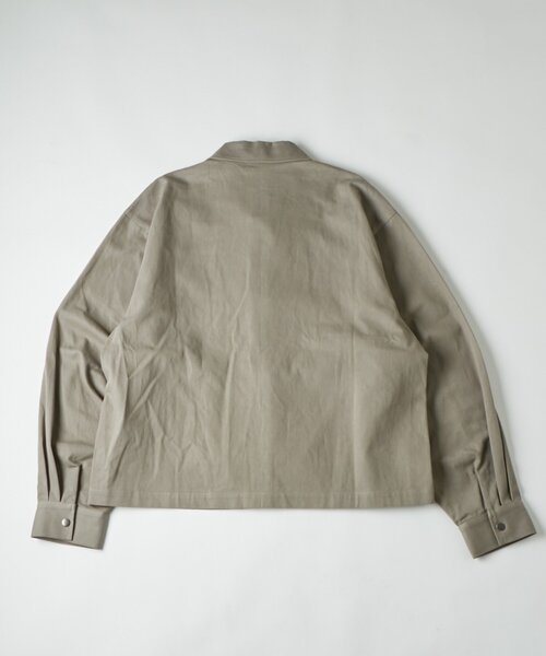 WHO'S WHO gallery（フーズフーギャラリー）の「【UNISEX】Sourcreamファイヤーマンシャツブルゾン（ブルゾン・レディース・ブラック/ライトグレー/カーキ・FREE）」の7枚目の写真