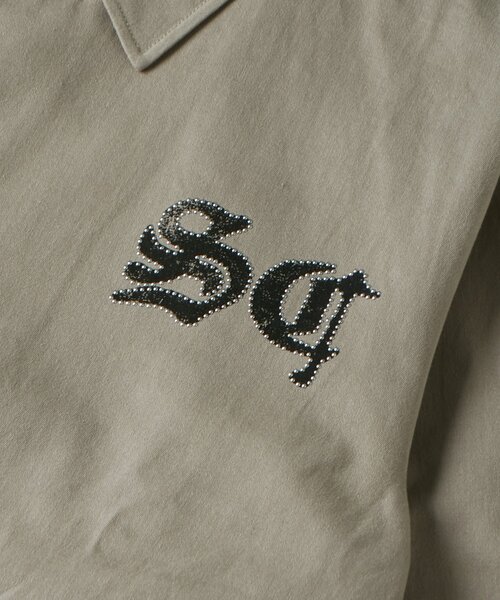 WHO'S WHO gallery（フーズフーギャラリー）の「【UNISEX】Sourcreamファイヤーマンシャツブルゾン（ブルゾン・レディース・ブラック/ライトグレー/カーキ・FREE）」の9枚目の写真