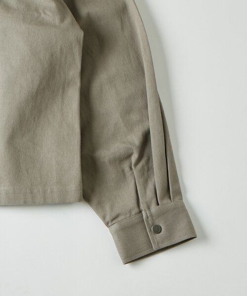 WHO'S WHO gallery（フーズフーギャラリー）の「【UNISEX】Sourcreamファイヤーマンシャツブルゾン（ブルゾン・レディース・ブラック/ライトグレー/カーキ・FREE）」の11枚目の写真