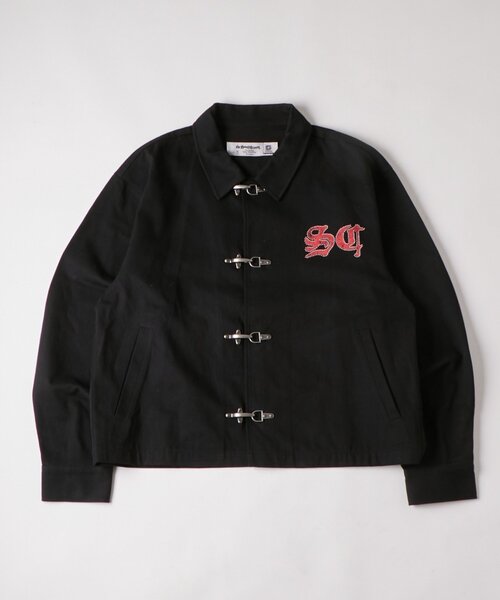 WHO'S WHO gallery（フーズフーギャラリー）の「【UNISEX】Sourcreamファイヤーマンシャツブルゾン（ブルゾン・レディース・ブラック/ライトグレー/カーキ・FREE）」の13枚目の写真