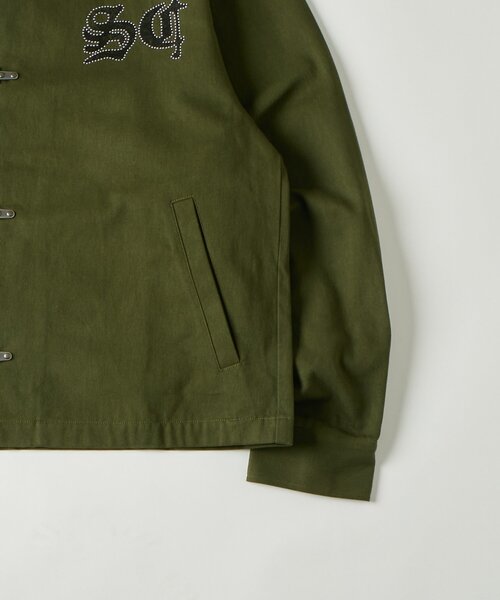 WHO'S WHO gallery（フーズフーギャラリー）の「【UNISEX】Sourcreamファイヤーマンシャツブルゾン（ブルゾン・レディース・ブラック/ライトグレー/カーキ・FREE）」の20枚目の写真