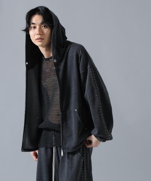 DANKE SCHON(ダンケシェーン)の「【WEB&DEPOT限定】DankeSchon/ダンケシェーン/STUDS SWEAT ZIP HOODIE(パーカー・メンズ・ブラック/ブラウン・S/L/M)」の5枚目の写真