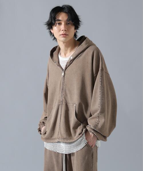 DANKE SCHON(ダンケシェーン)の「【WEB&DEPOT限定】DankeSchon/ダンケシェーン/STUDS SWEAT ZIP HOODIE(パーカー・メンズ・ブラック/ブラウン・S/L/M)」の21枚目の写真