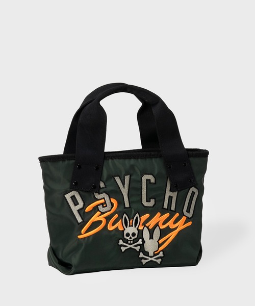 Psycho Bunny（サイコバニー）の「[GOLF]ラウンドバッグ グラフィック（トートバッグ・メンズ・ブラック/オリーブ/ホワイト・FREE）」の4枚目の写真
