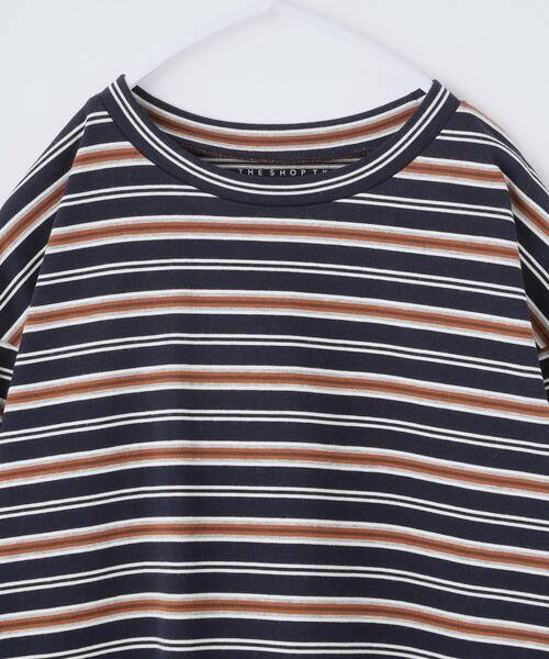 THE SHOP TK （ザ ショップ ティーケー ）の「【110-160】マルチボーダーロンT（Tシャツ/カットソー・キッズ・ネイビー系2/アイボリー系2・12/11/16/15 /14/13）」の5枚目の写真