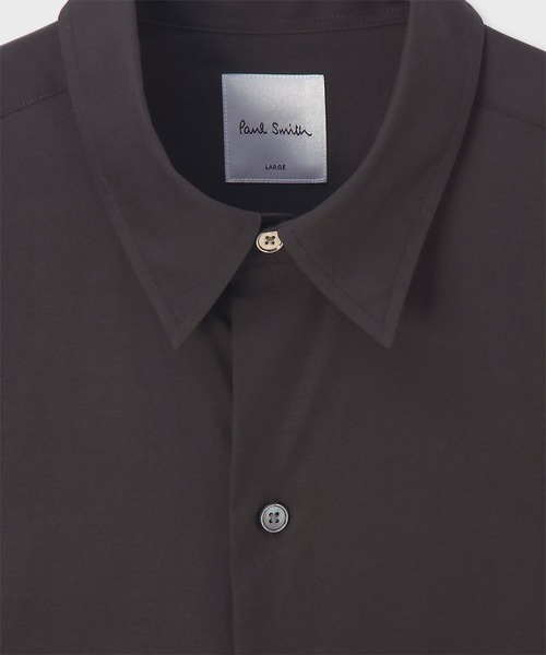Paul Smith(ポールスミス)の「"Cropped Logo" オーバーシルエット シャツ163323 427BL(シャツ/ブラウス・メンズ・オフホワイト/ダークグレー・X-LARGE/LARGE/MEDIUM/SMALL)」の3枚目の写真