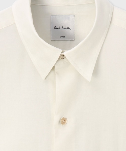 Paul Smith(ポールスミス)の「"Cropped Logo" オーバーシルエット シャツ163323 427BL(シャツ/ブラウス・メンズ・オフホワイト/ダークグレー・X-LARGE/LARGE/MEDIUM/SMALL)」の5枚目の写真