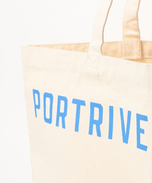 fennica(フェニカ)の「PORTRIVER MARKET / オリジナル トートバッグ(トートバッグ・レディース・ブルー/レッド・ONE SIZE)」の5枚目の写真