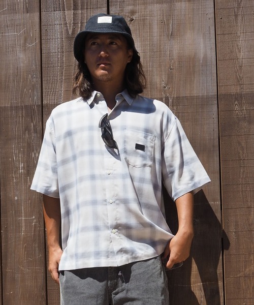 BILLABONG（ビラボン）の「BILLABONG メンズ GARAGE SHIRTS 半袖シャツ 【2026年春夏モデル】（シャツ/ブラウス・メンズ・ブルー/グレー・MEDIUM/LARGE/X-LARGE）」の2枚目の写真